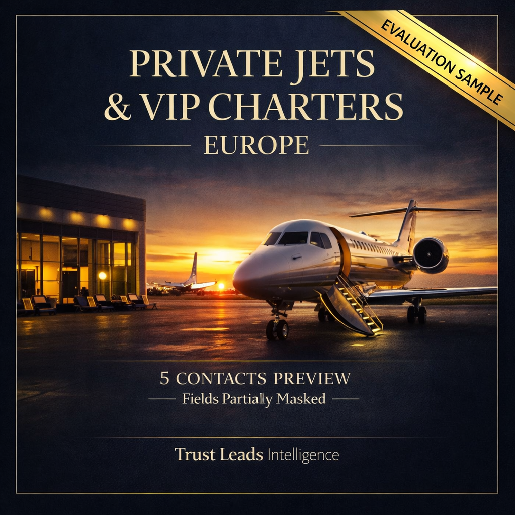 TOP 25 Privéjets & VIP Charter Europa