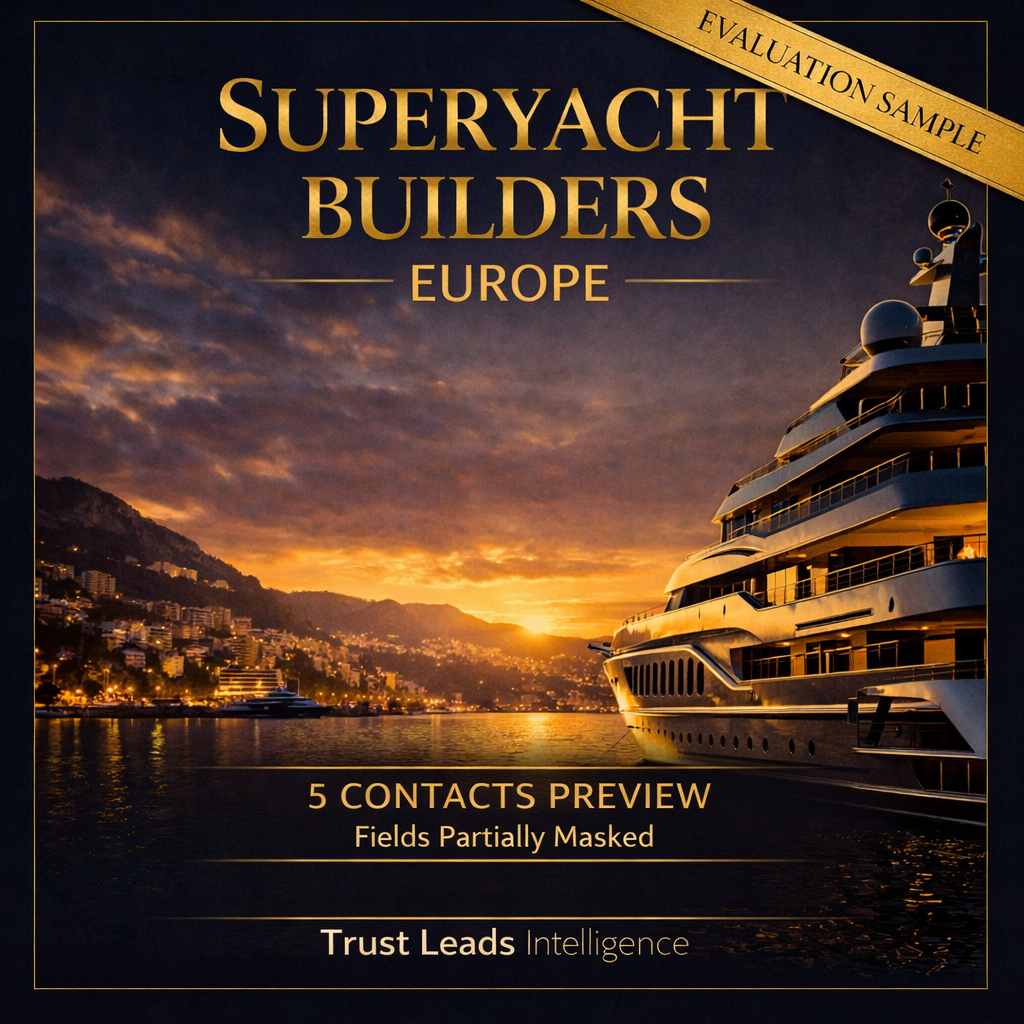 TOP 25 Superjachtbouwers Europa
