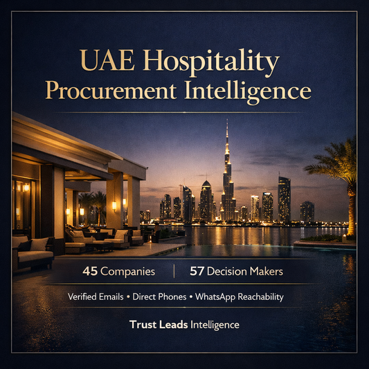 UAE Hospitality Procurement Intelligence
