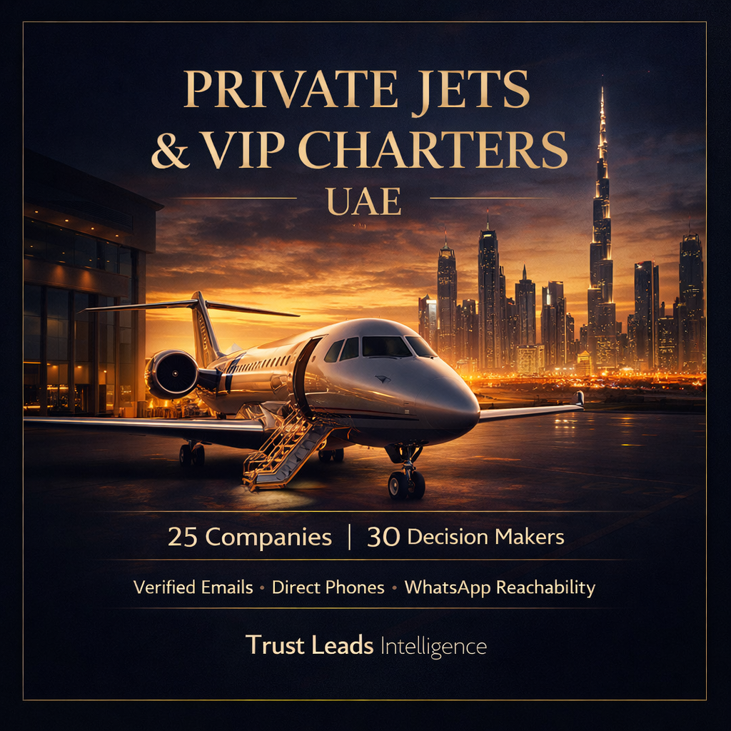 TOP 25 Privéjets & VIP Charterdiensten VAE