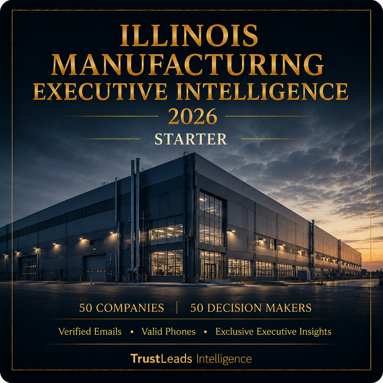 Illinois Manufacturing Intelligence Pack 2026
